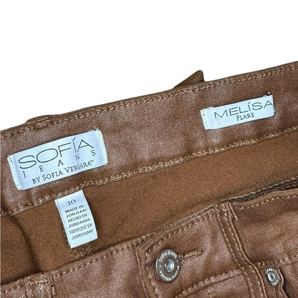 Sofia Jeans Melisa Flare in Brown - Picture 2 of 3